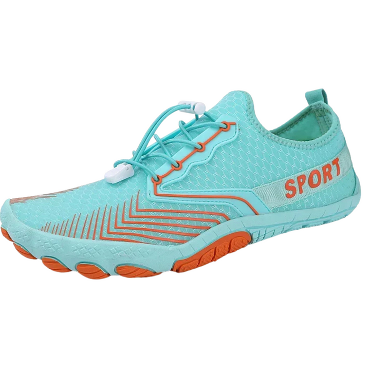 Zapatillas Acuáticas Outdoor Turquesa Naranja La Suela Perfecta - Secado Rápido