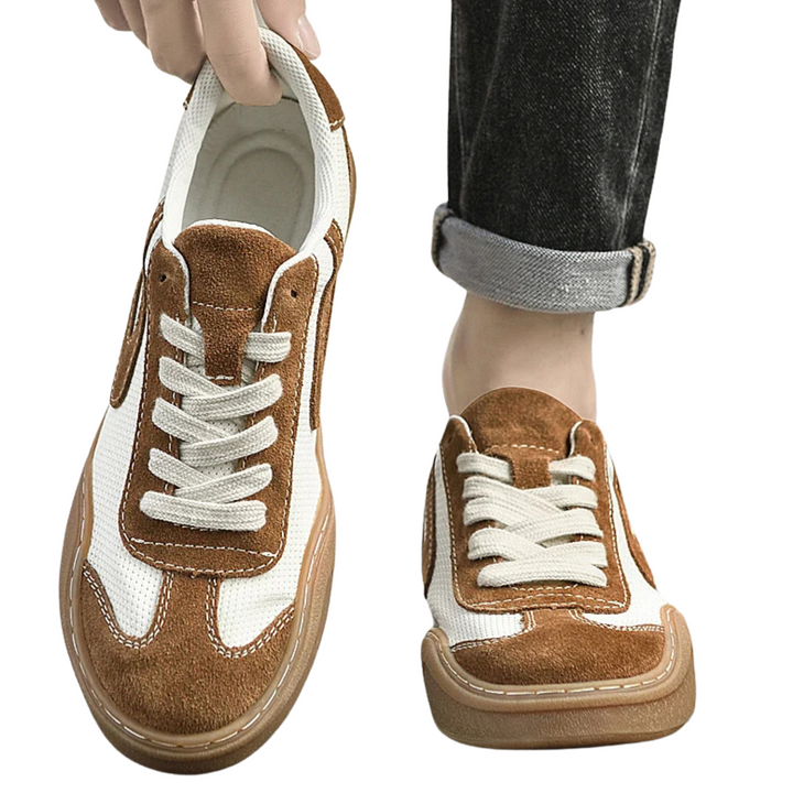 Zapatillas Casual Caqui y Blancas La Suela Perfecta - Estilo Urbano Clásico