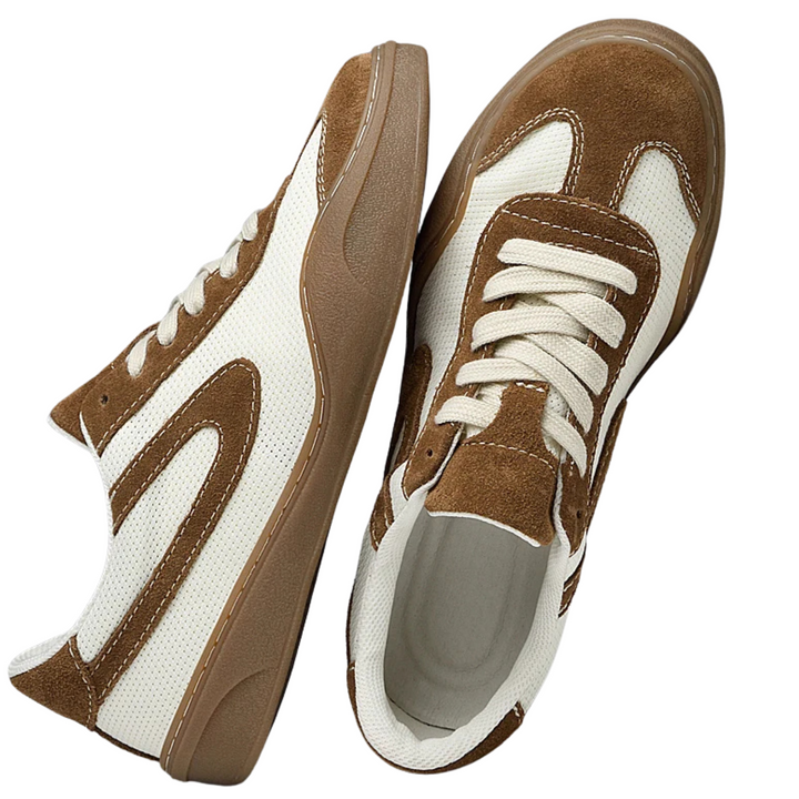 Zapatillas Casual Caqui y Blancas La Suela Perfecta - Estilo Urbano Clásico