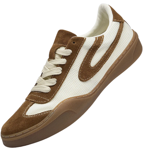 Zapatillas Casual Caqui y Blancas La Suela Perfecta - Estilo Urbano Clásico