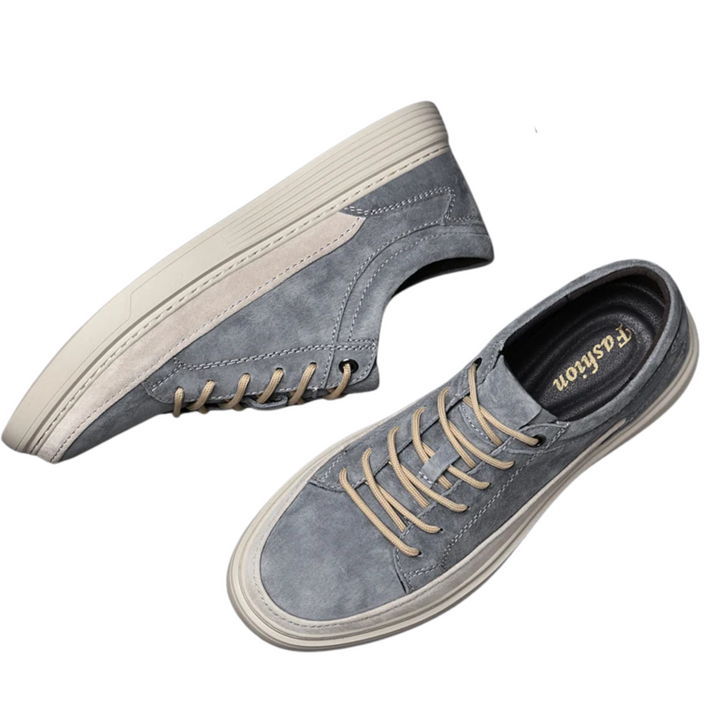 Zapatillas Casual de Ante Grises La Suela Perfecta - Estilo Urbano