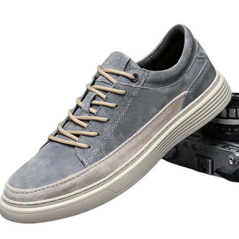 Zapatillas Casual de Ante Grises La Suela Perfecta - Estilo Urbano