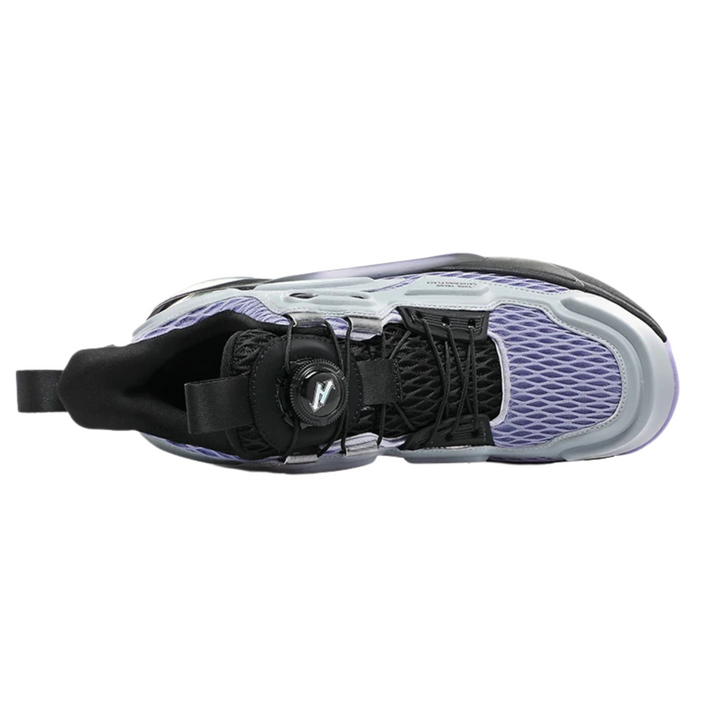 Zapatillas Deportivas Moradas y Negras La Suela Perfecta - Estilo Futurista