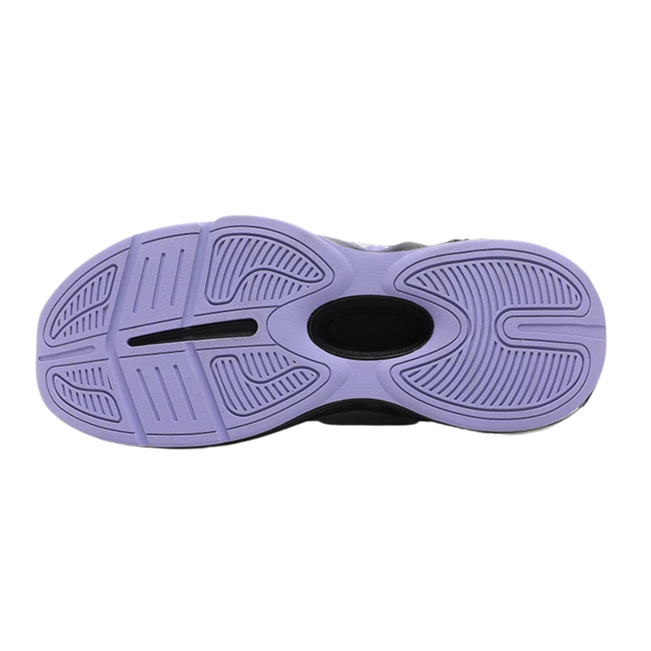 Zapatillas Deportivas Moradas y Negras La Suela Perfecta - Estilo Futurista