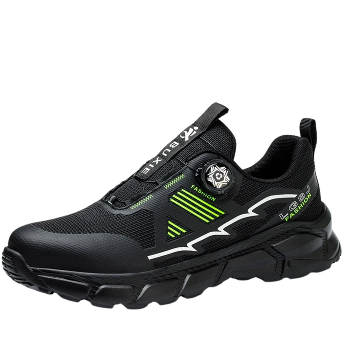 Zapatillas Deportivas Negras Verdes La Suela Perfecta - Ajuste Rápido Dial