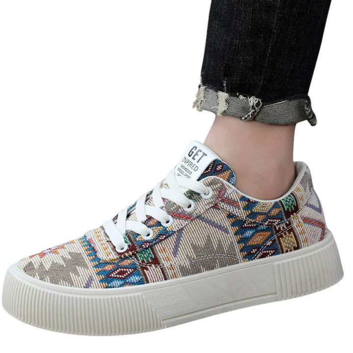 Zapatillas Étnicas Multi Color La Suela Perfecta - Diseño Artístico Urbano