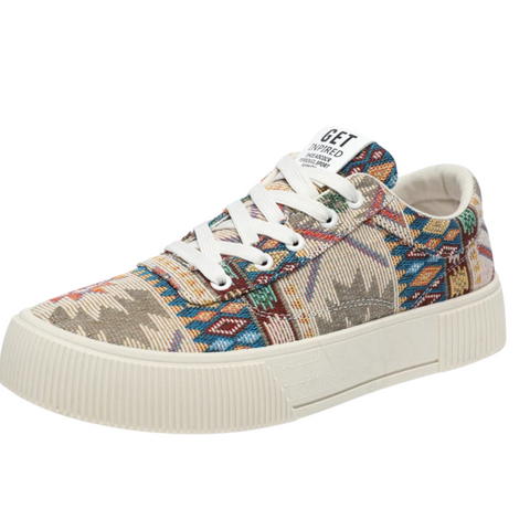 Zapatillas Étnicas Multi Color La Suela Perfecta - Diseño Artístico Urbano
