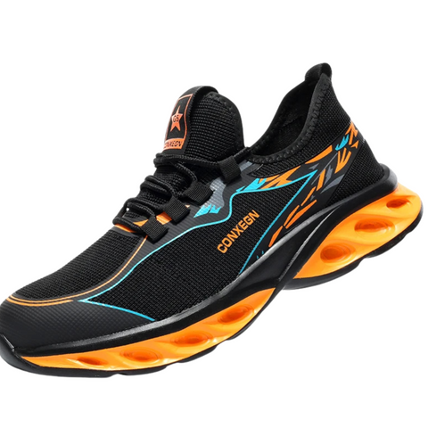 Zapatillas Running Negras Naranja La Suela Perfecta - Estilo y Rendimiento